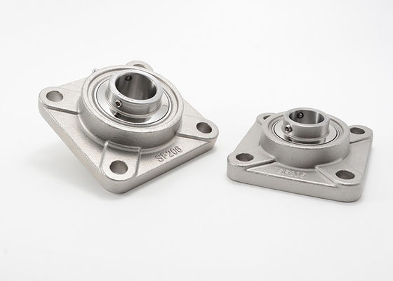 SUCF210 Pillow Block Ball Bearing Unit Stainless Steel 4 Lubang Dengan Set Soket Sekrup