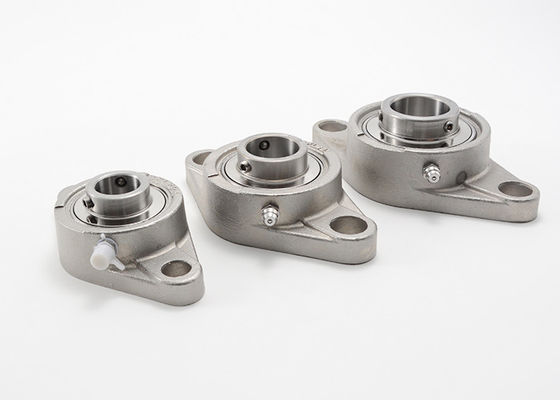 Stainless Steel 2 Bore Bantal Blok Bantalan 420 440c Non Ekspansi SUCFT207 Dengan Cincin Dalam Lebar